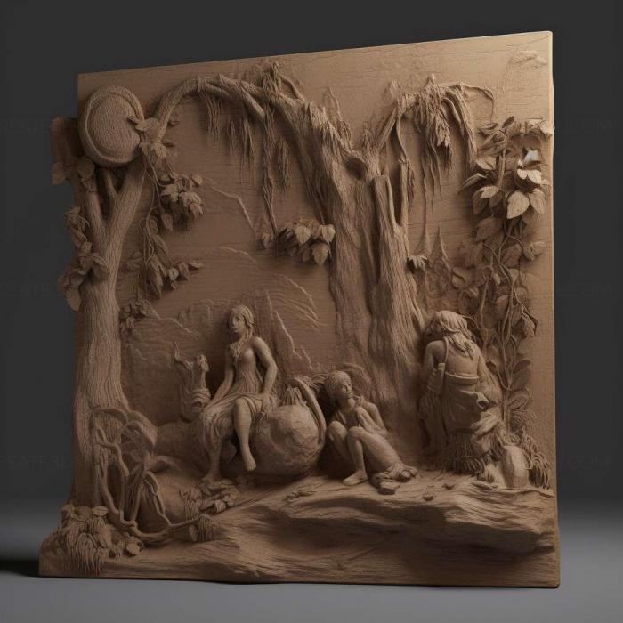 نموذج ثلاثي الأبعاد لآلة CNC 3D Art 